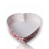 thumbnail of Papier-Backformen Herz weiß-rot, 600 Stück, 135x135x35mm, 420ml, Backofen geeignet, aluminiumfrei