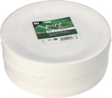 thumbnail of 6 X 100 Teller, Pappe "pure" rund Ø 23 cm weiss