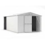 thumbnail of Capanno box attrezzi i per esterno casetta giardino in lamiera 327x459cm x h 215cm - 201 kg - 15,01 mq BIANCO