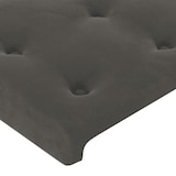 thumbnail of vidaXL Kopfteil mit Ohren Dunkelgrau 183x16x78/88 cm Samt