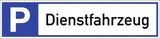 thumbnail of Dreifke® Schild, Parkplatzreservierer Dienstfahrzeug, Alu, 460x110 mm