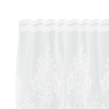 thumbnail of vidaXL Spitzenvorhang mit Vorhängen Floral Weiß 160 x 400 cm Polyester