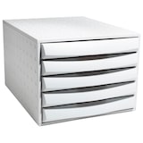 thumbnail of Exacompta 222040D 1x THE BOX, ladenbox met 5 gesloten laden voor DIN A4+ documenten, lichtgrijs
