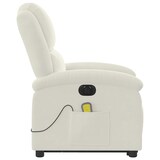 thumbnail of vidaXL Massagesessel mit Aufstehhilfe Elektrisch Creme Samt