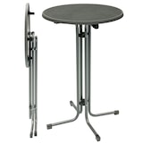 thumbnail of METRO PROFESSIONAL Stehtisch klappbar Mistrano, Stahl, Ø 80 x 110 cm, rund, grau