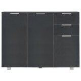thumbnail of vidaXL Dressoir hoogglans zwart 107 x 35 x 76 cm