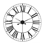 thumbnail of Grande Pendule murale métal rétro et vintage Noir D 88 cm