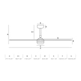 thumbnail of Faro Barcelona - Punt M LED-Deckenventilator Weiß/Weiß - Leiser Gleichstrommotor, mit dimmbarer LED-Beleuchtung, Fernbedienung