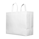 thumbnail of MONOUSO - Bolsa Tela TNT PREMIUM Grande Blanca 45+20x40cm (100 Uds)