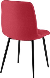 thumbnail of CHEFGASTRO 4er Set Esszimmerstuhl SAO PAULO Stoff HxBxT 84x45x55cm Stoff Rot Küchenstuhl