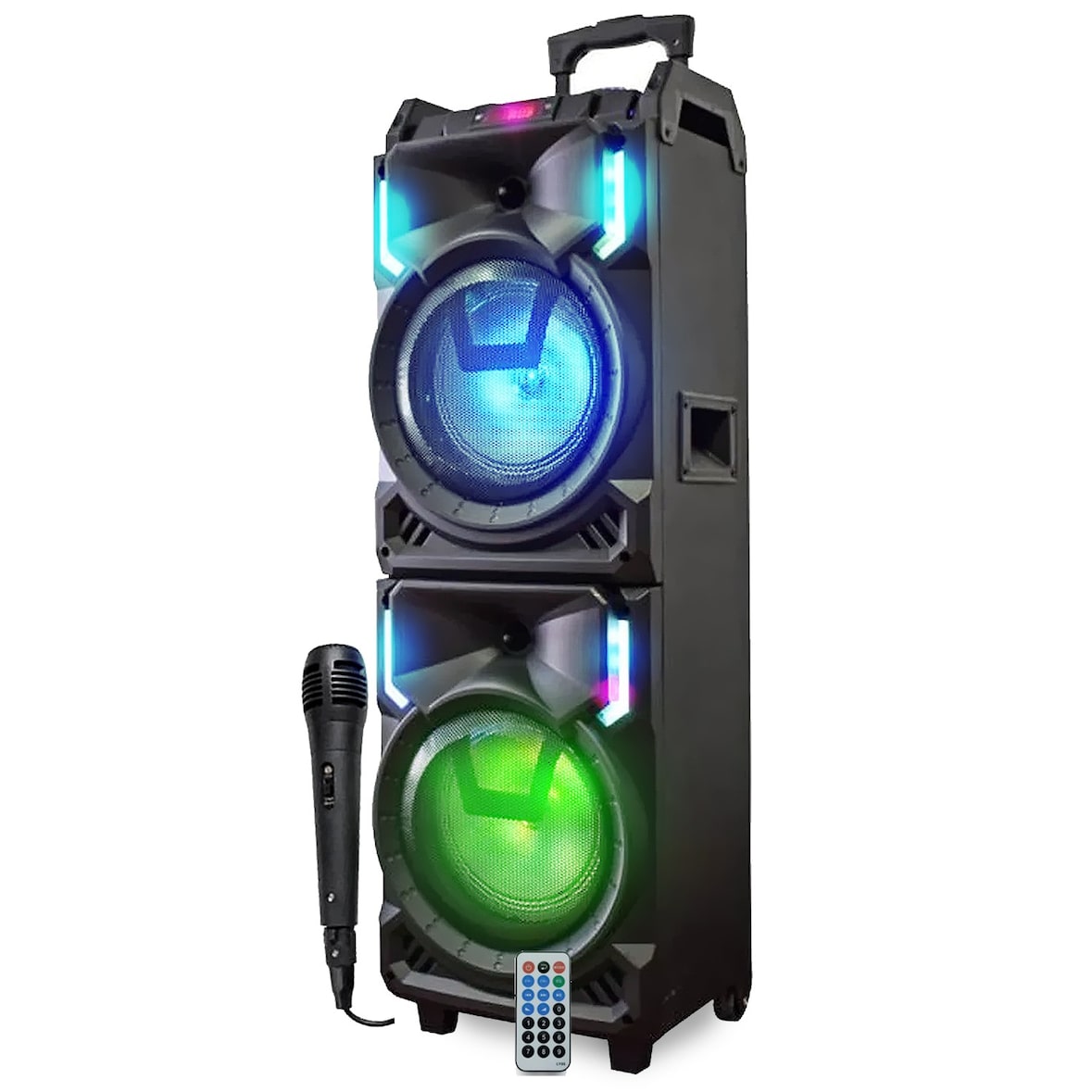 INOVALLEY MS01XXL Enceinte Nomade Karaoke Trolley - bluetooth - 800W