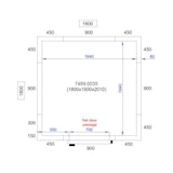 thumbnail of Chambre froide positive - 5 m³ - 1800x1800x2010 mm - Isolation 80 mm - Porte 700 mm - Combisteel