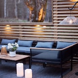 thumbnail of XXL LED Kerzen Kunststoff flackernd Kerzenset für Außen weiß 3er Set