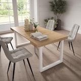 thumbnail of Mesa Consola extensible, 180, Para 8 comensales, Patas madera maciza, Roble _ 253_6