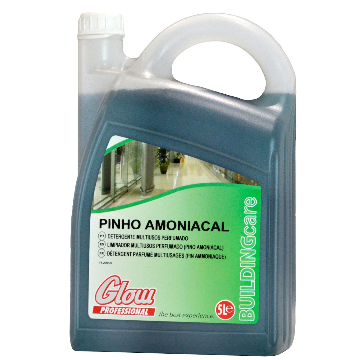 Glow Professional - Pinho Amoniacal - Detergente multiusos perfumado com amónia - 5L