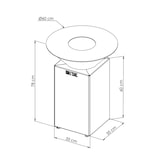 thumbnail of braciere auvergnat corten normale rotondo 62 vasca singola