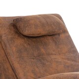 thumbnail of vidaXL Massage Chaiselongue mit Kissen Braun Wildleder-Optik
