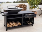 thumbnail of PURLINE Barbecue grande con mobile in acciaio nero con piano cottura e grill EFP56RECT B