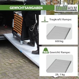 thumbnail of TRUTZHOLM 1x Eventrampe 305 cm Traglast 600kg Alu grau geriffelt Rampe Auffahrrampe Verladerampe