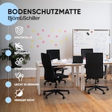 thumbnail of Björn&Schiller Bodenschutzmatte 100 x 120 cm Kratzschutz Schreibtischunterlage, Transparent, Rutschfeste Bürostuhlunterlage, Bodenmatte
