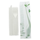 thumbnail of Bolsas 3/1 Cuchillo+Tenedor+Servilleta  18 Cm Blanco Cpla (500 unidades)