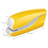 thumbnail of Grapadora Petrus contactless mod. E-310 (Alimentación 4 pilas 1,5V no incluidas), amarillo metalizado