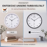 thumbnail of Monzana Funk Wanduhr Funkuhr 31cm Schwarz Weiß