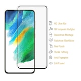 thumbnail of 2x 9H Hartglas für Samsung Galaxy S21 FE FULL COVER Panzerfolie Displayschutz KLAR SW Panzerglas Schutzglas Schutzfolie