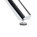 thumbnail of Merax Esstisch rund Ø80 cm, Glastisch modern mit X-Gestell, Küchentisch klein platzsparend, 2–4 Personen, Metall silber