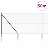 thumbnail of vidaXL Zaunpfosten Grau 50 x 1 m (13 mm Maschendraht) Stahl und PVC