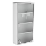 thumbnail of HOMCOM Armadietto Cassetta per Medicinali 4 Ripiani in Acciaio Inox