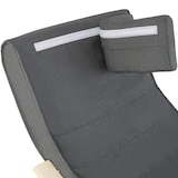 thumbnail of tectake Cadeira de balanço Onda  cinzento escuro - 403530