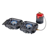 thumbnail of Réchaud gaz 2 feux 4600W pliable + 4 Cartouches de gaz KEMPER