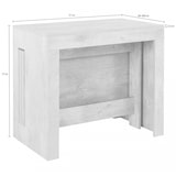 thumbnail of Dmora Ausziehbarer Esstisch Martino, Ausziehbare Konsole bis zu 12 Sitzplätzen, Tisch mit Verlängerungshalter, cm 51/300x90h77, Perl-Ulme