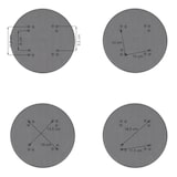 thumbnail of Schirmständer XXL HWC-F54, Ampelschirmständer Marktschirmständer, rollbar befüllbar 180kg universell passend