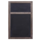 thumbnail of Reclamebord HWC-C51, wandbord krijtbord, 55x34x2cm, hout shabby-look vintage ~ grijsbruin