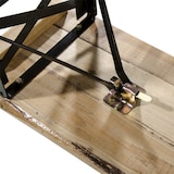 thumbnail of Set Birreria Completo Tavolo Con 2 Panche In Legno Naturale Gambe Pieghevoli Bar Pub Giardino Fiera Picnic Camping Campeggio Feste Sagre 220x70x75 Cm