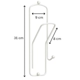thumbnail of DanDiBo Wandhaken Garderobe Garderobenhaken Weiß Kleiderhaken Büroklammer 32 cm Klammer Jackenaufhänger Haken Metall