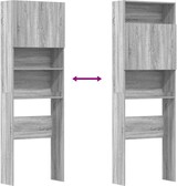 thumbnail of vidaXL Waschmaschinenschrank Grau Sonoma 64x24x190 cm Holzwerkstoff