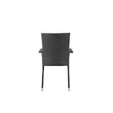 thumbnail of METRO PROFESSIONAL Cadeira de exterior empilhável Mohim,com braços e almofada, rattan PE, preto