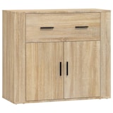 thumbnail of Helloshop26 - Buffet bahut commode armoire meuble de rangement organisateur cuisine salle de séjour salon sonoma 80 x 33 x 70 cm 02_0031716