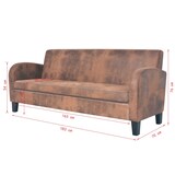 thumbnail of vidaXL Sofa 3-Sitzer Wildleder-Optik Braun