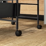 thumbnail of Carrinho Auxiliar com Rodas Carrinho de Cozinha de 3 Níveis com 3 Cestos e Estrutura de Aço 40,8x33,5x60,5 cm Preto