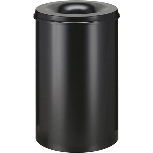 Vlamdovende papierbak 110 ltr - zwart