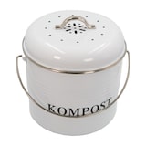 thumbnail of Intirilife Komposteimer Biomülleimer aus Eisen für die Küche - 21.5 x 19 x 20.5 cm - 3 Liter Behälter für Müll Bioabfall Kompost inkl. 2 Kohlefilter
