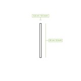 thumbnail of ECOFIESTA 240 Stück Papierstrohhalme 20 cm, 0,6 cm - umweltfreundliche, biologisch abbaubare Trinkhalme aus nachhaltiger Forstwirtschaft