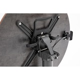 thumbnail of METRO PROFESSIONAL Gastro Klapptisch höhenverstellbar Massini, Alu, HPL Tischplatte, Steinoptik, Ø 60 x 75 - 110 cm, steingrau