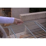 thumbnail of Grille de barbecue extensible, 60 x 40 cm, extensible de 62 à 72 cm, acier, 600 x 400 mm