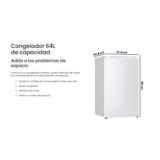 thumbnail of Arca INFINITON CV-85L8BDL, 64 litros, D, cíclico, branco