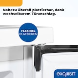 thumbnail of Exquisit Kühlschrank, 107 Liter, 2-in-1, LED-Beleuchtung, kompakt, leise, KS516-4-E-051C weiss